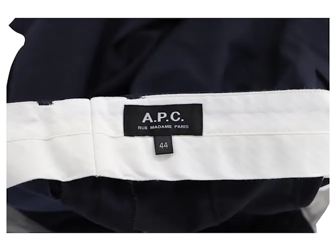 Apc EN.PAG.Pantalón C Rue Madame Paris de Lana Azul Azul marino 