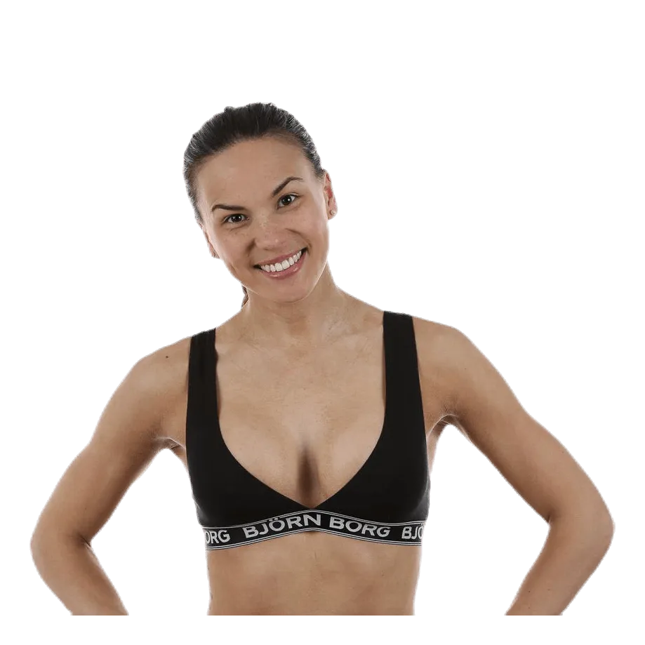 BJöRN BORG ICONIC COTTON BRA 1P BLACK