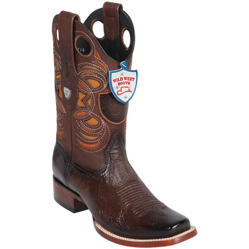 BOTAS DE AVESTRUZ PANZA HORMA RODEO CUADRADA WW28189716