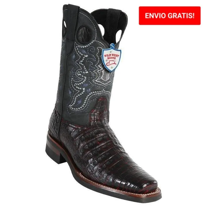 BOTAS DE COCODRILO CAIMAN PANZA RODEO SUELA HULE WW28198218