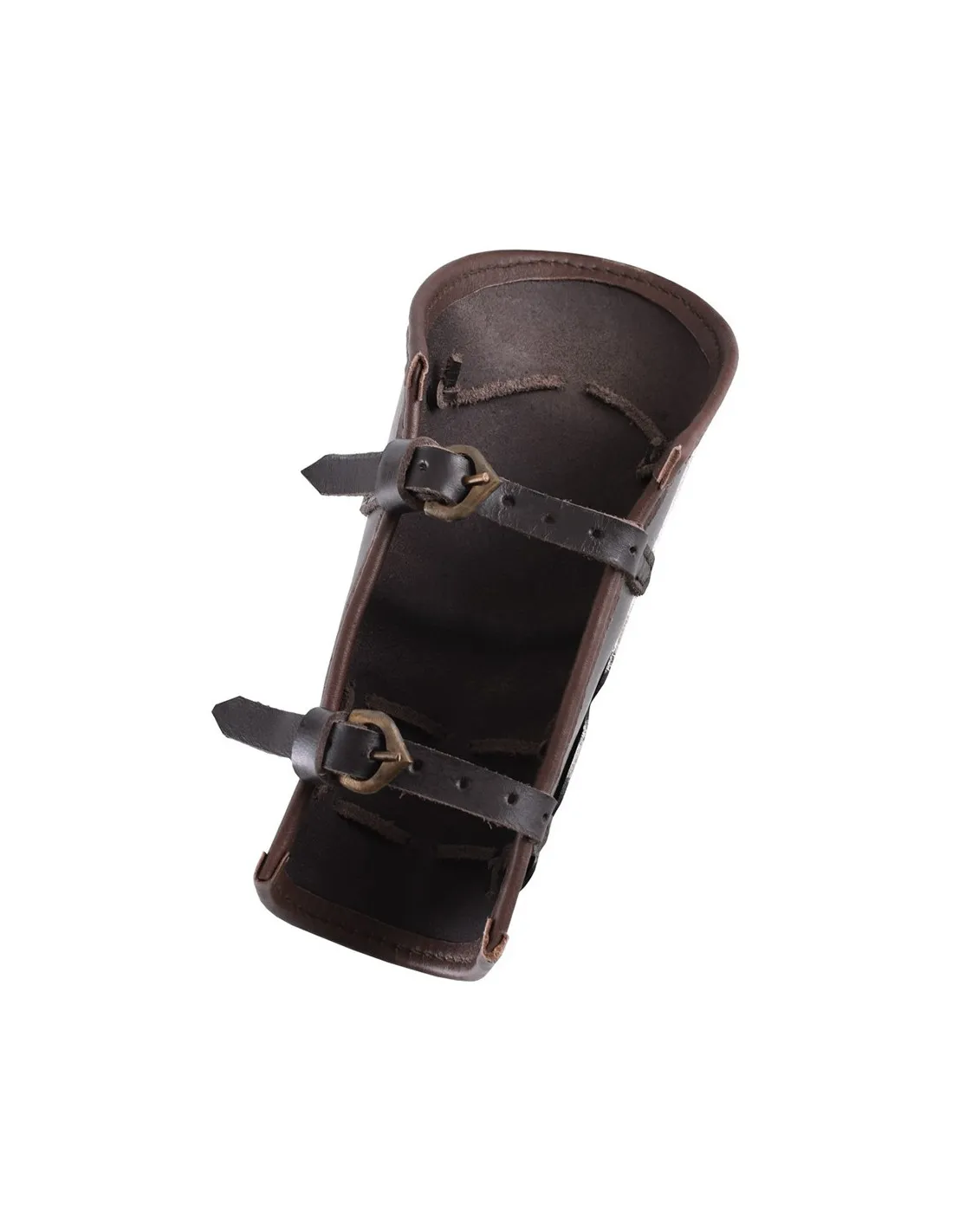 Brazalete de cuero reforzado con metal