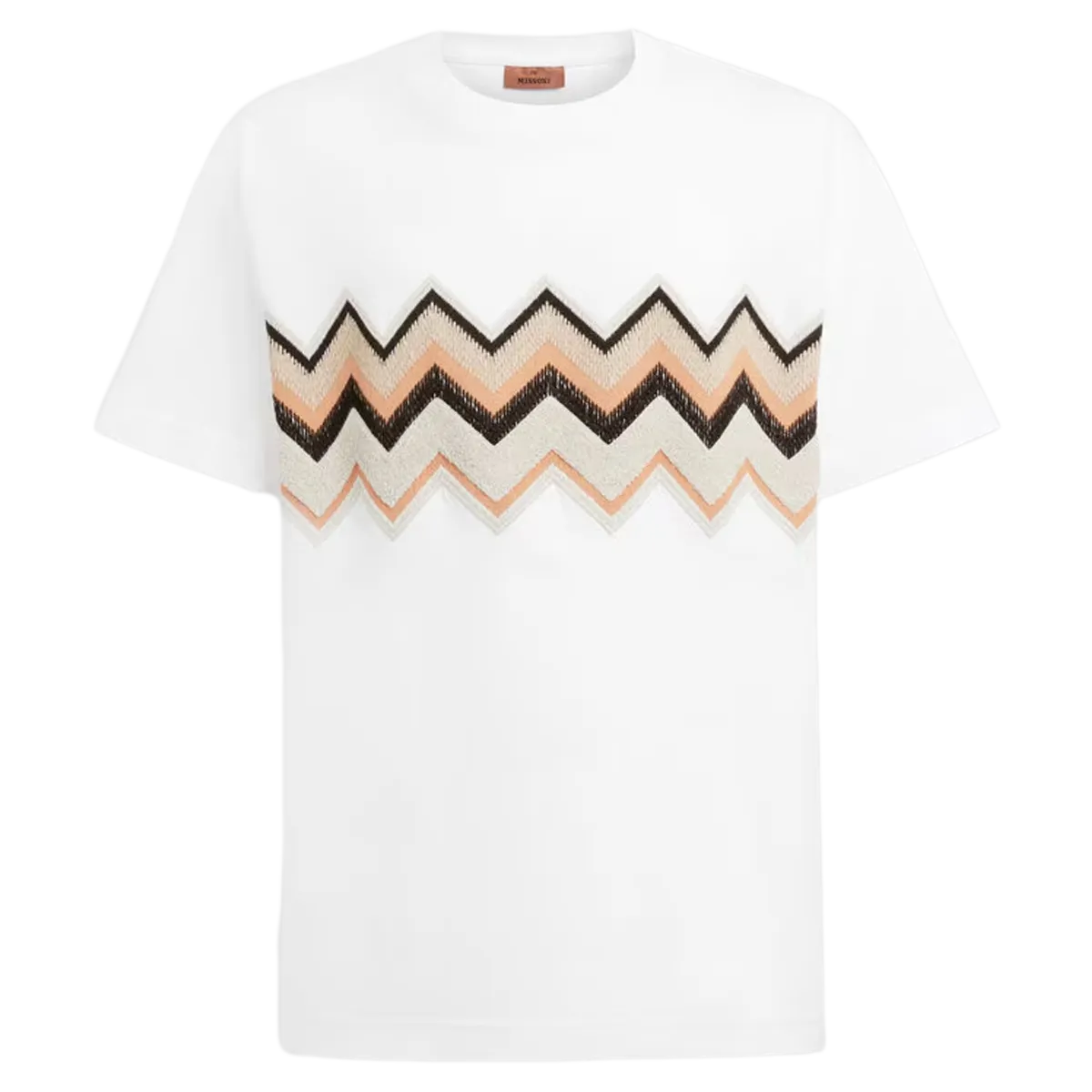 Camiseta Con Franja En Zigzag. Missoni