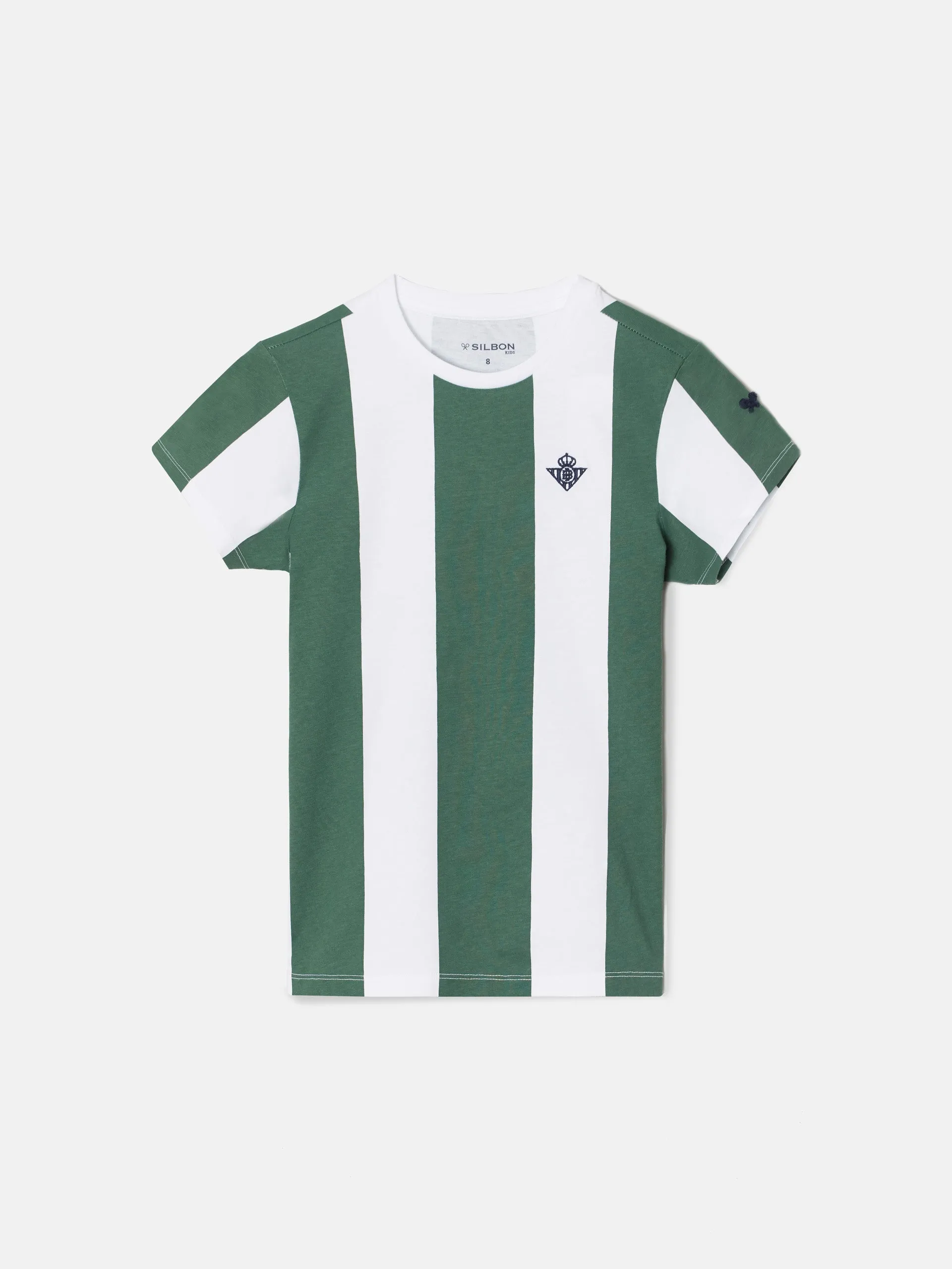 Camiseta kids rayas retro betis verde