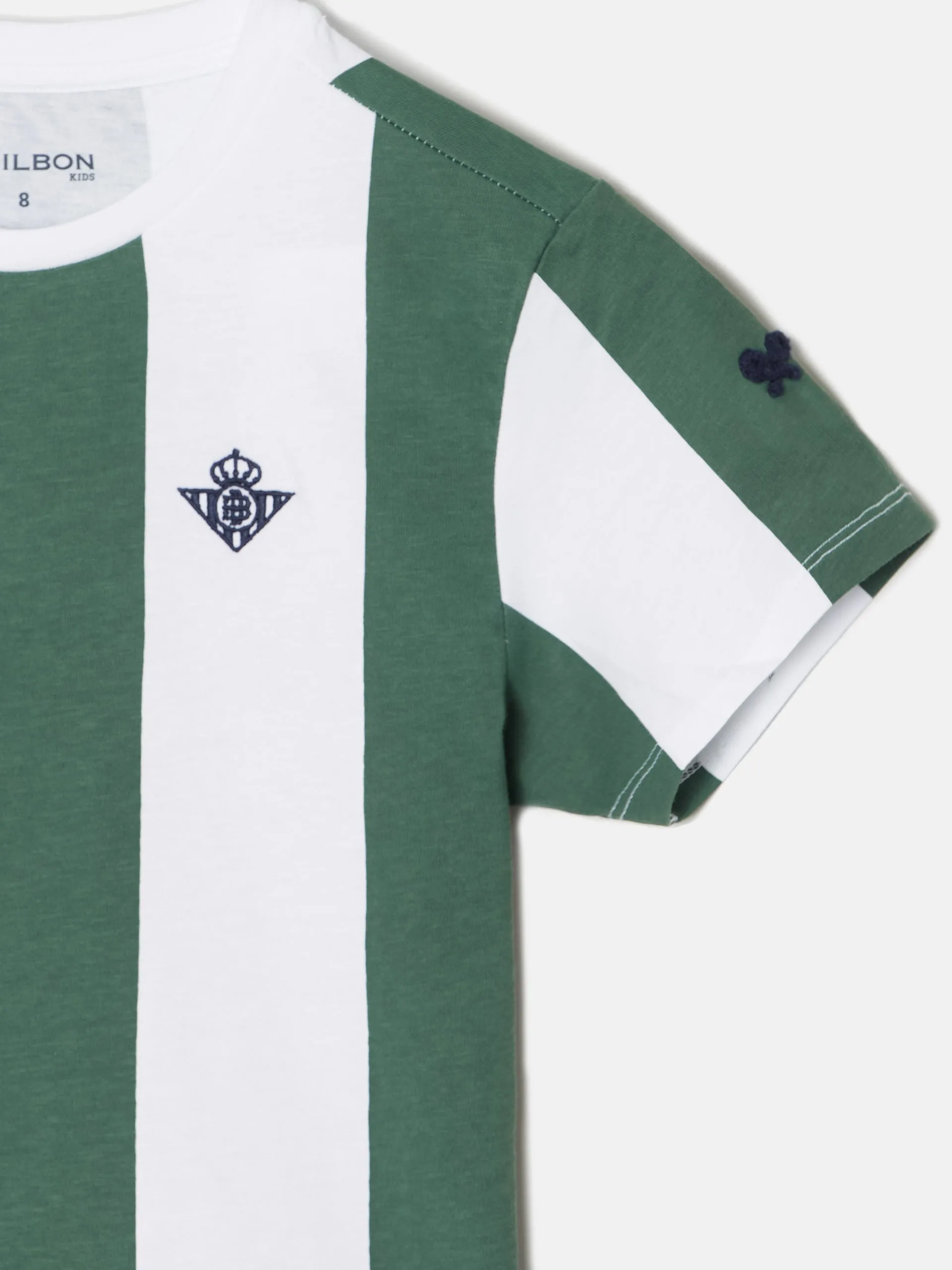 Camiseta kids rayas retro betis verde