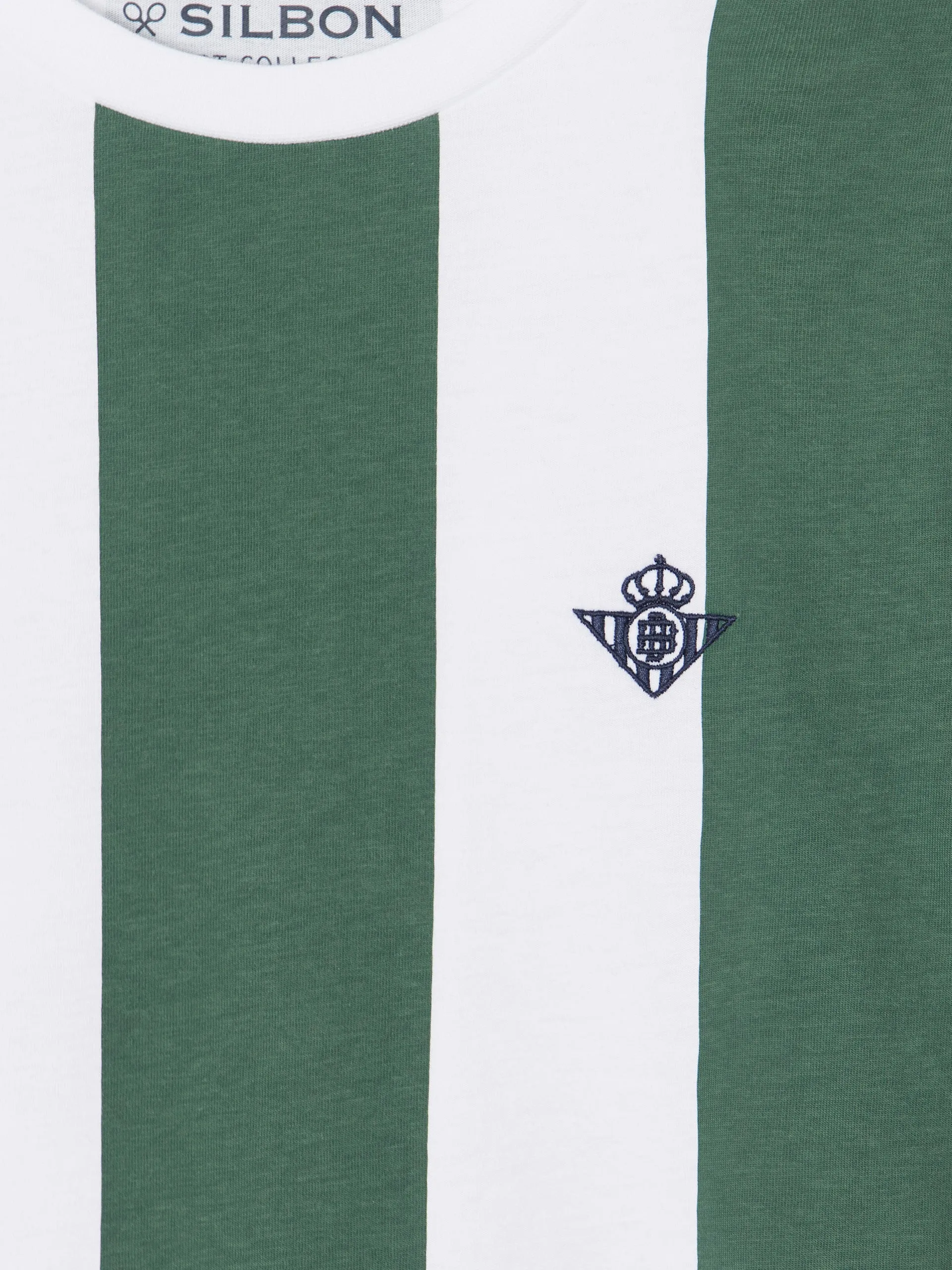 Camiseta kids rayas retro betis verde