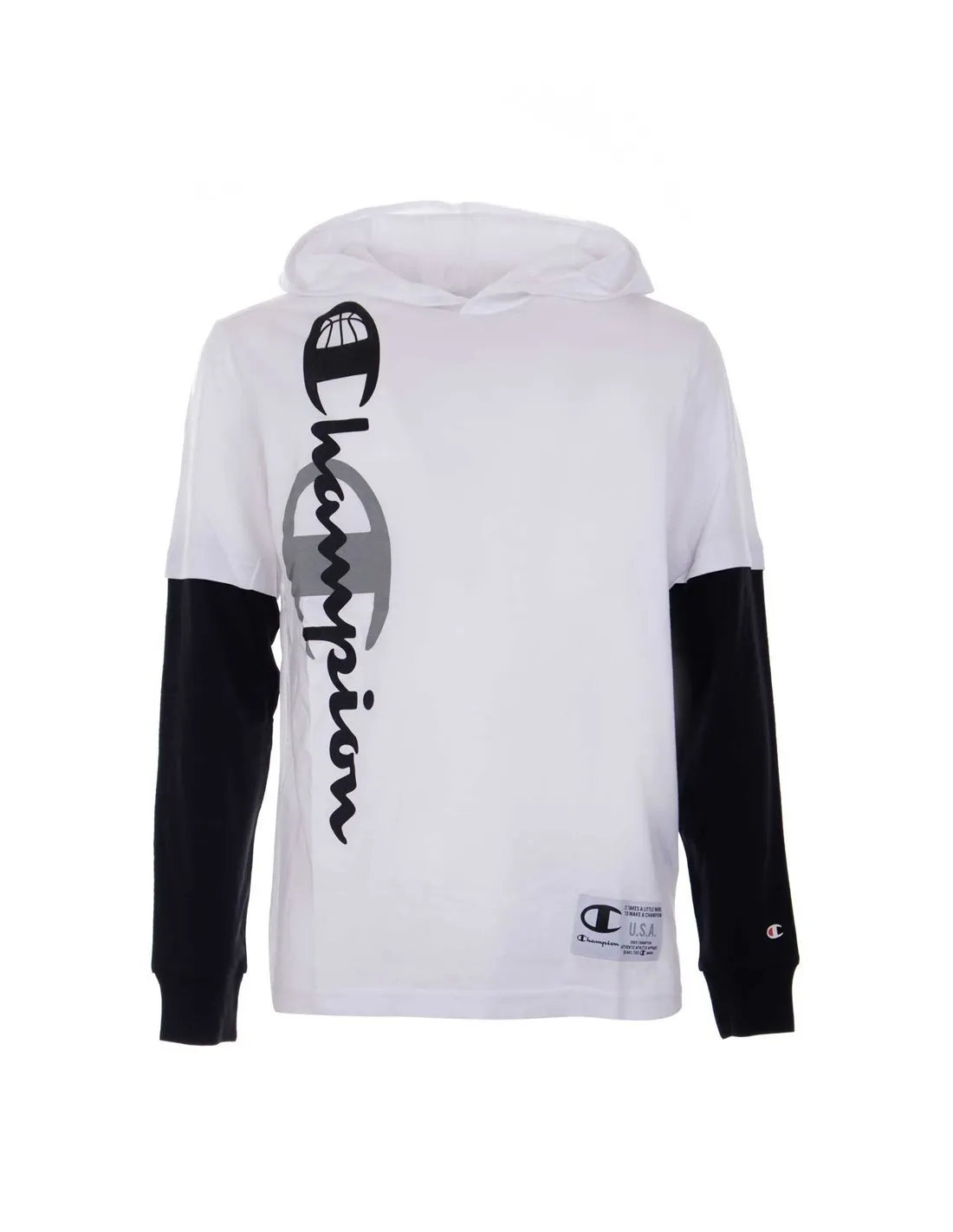CHAMPION  CAMISETA BLANCO Y NEGRO 219604 HOMBRE