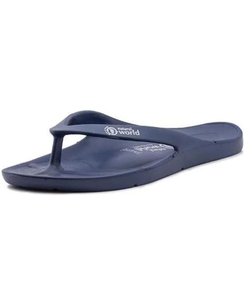 CHANCLAS DE MUJER Y HOMBRE NATURAL WORLD 50BIOS DEDO EVA FLIP FLOP AZUL MARINO