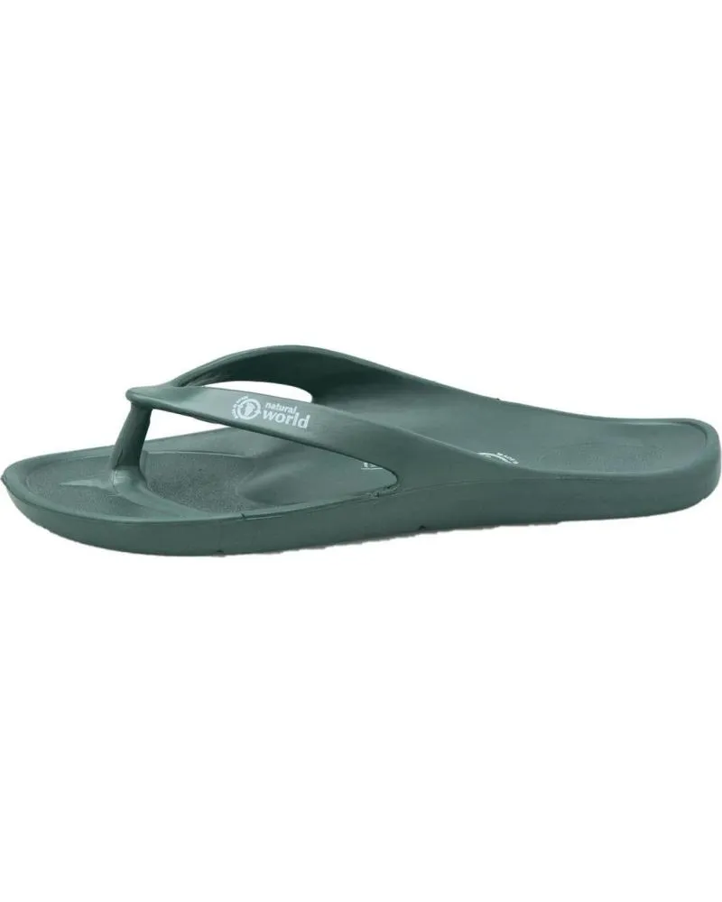 CHANCLAS DE MUJER Y HOMBRE NATURAL WORLD 50BIOS DEDO EVA FLIP FLOP KAKI