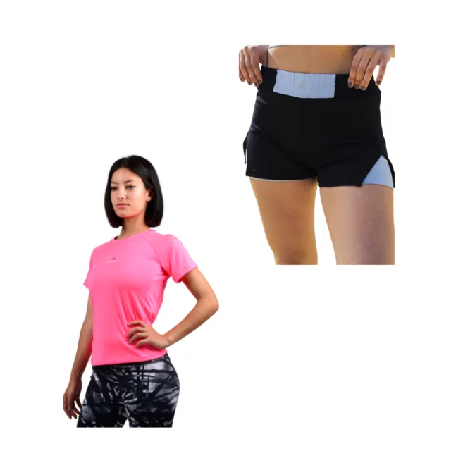 Conjunto! Remera Lycra Mujer Fu+ Short Con Calza Mujer Lycra