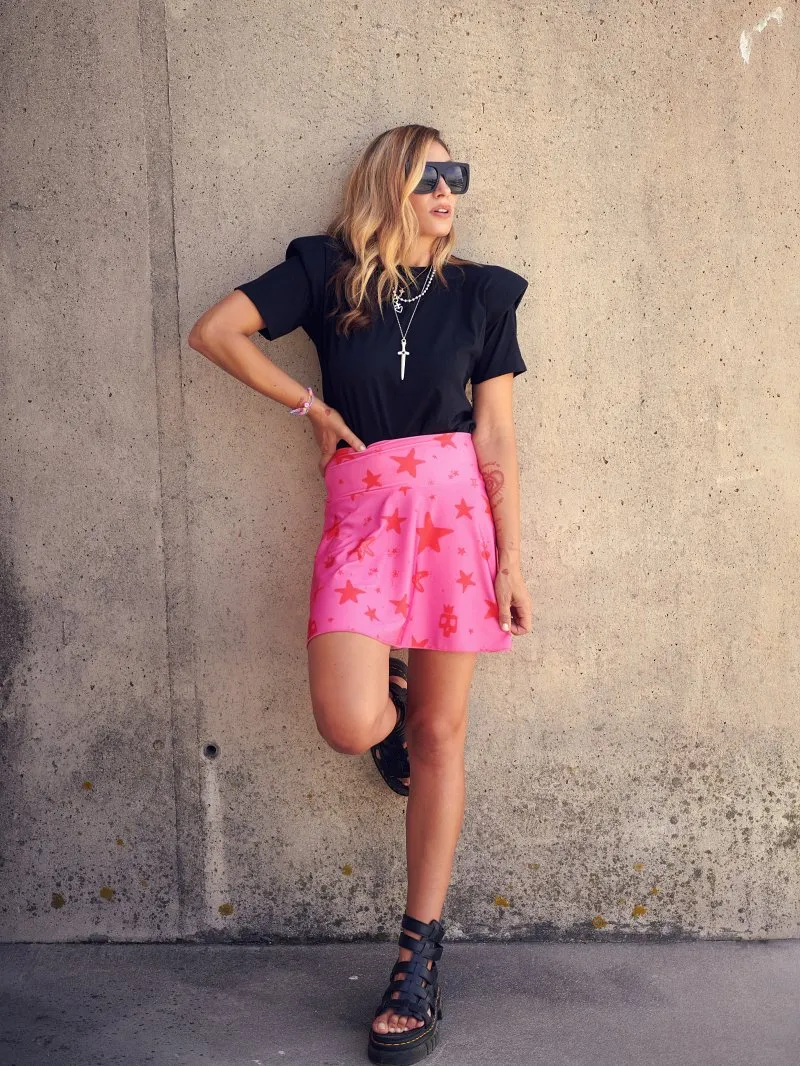 FALDA "ESTRELLA DE MAR" ROSA