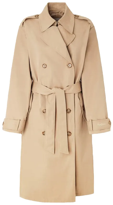 GABARDINA CLÁSICA CON CINTURÓN MUJER PEPE JEANS