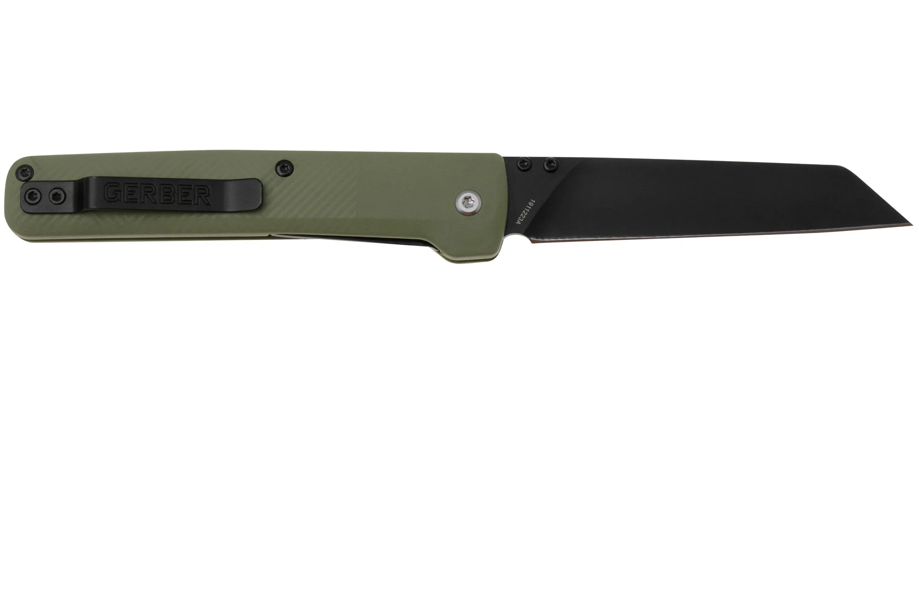 Gerber Pledge 1067525 Stainless, Lichen Green FRN, navaja