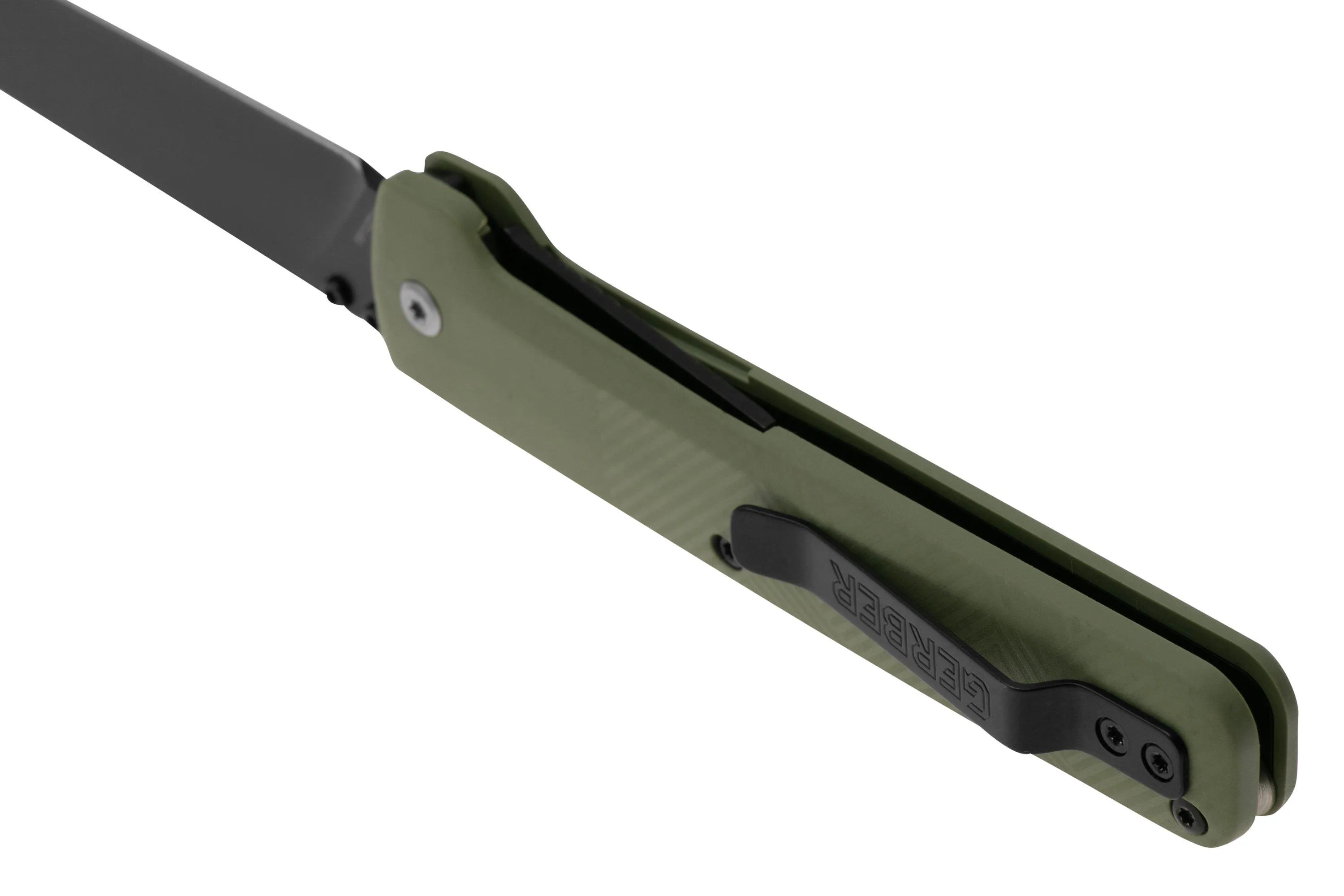 Gerber Pledge 1067525 Stainless, Lichen Green FRN, navaja