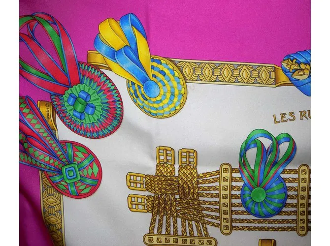 Hermès LES RUBANS DU CHEVAL Rosa 
