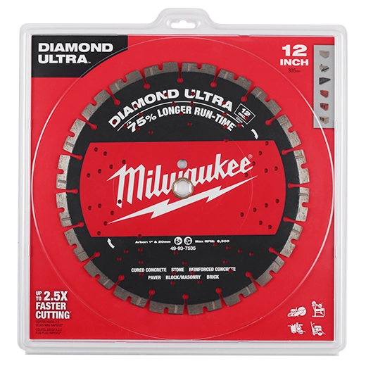 Hoja de diamante ultra segmentada de 12