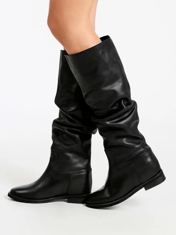 MADE IN ITALY  DOLCE MODA BOTAS DE PIEL PARA MUJER