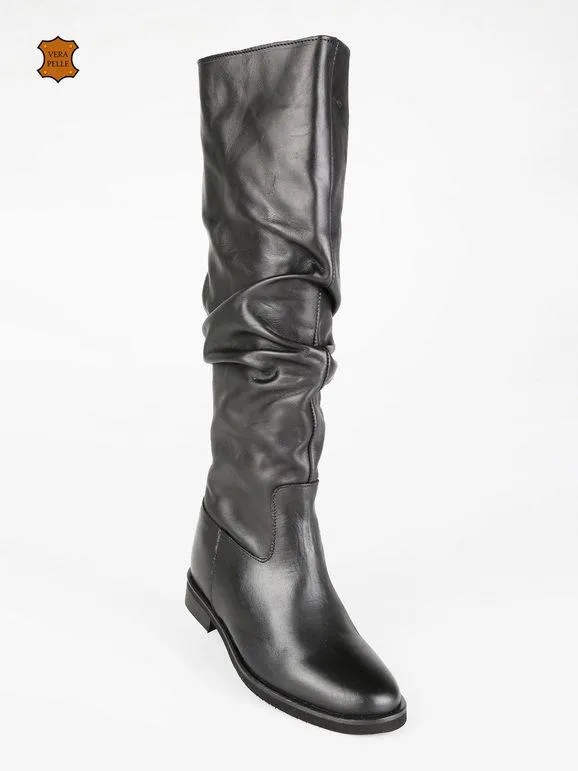 MADE IN ITALY  DOLCE MODA BOTAS DE PIEL PARA MUJER