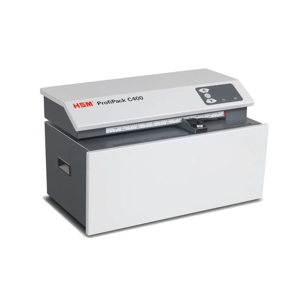Máquina de acolchado y embalaje HSM ProfiPack C400, equipo de mesa
