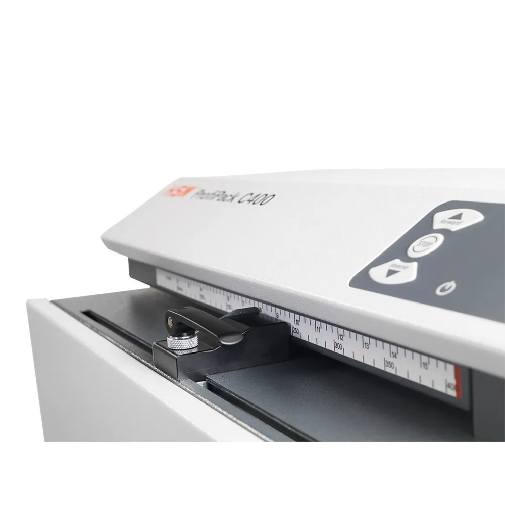 Máquina de acolchado y embalaje HSM ProfiPack C400, equipo de mesa