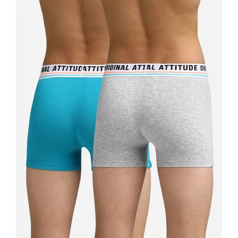 Pack 2 Boxer Juvenil DIM 20BFT gris/azul