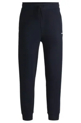 Pantalones de chándal en felpa de algodón con logo estampado