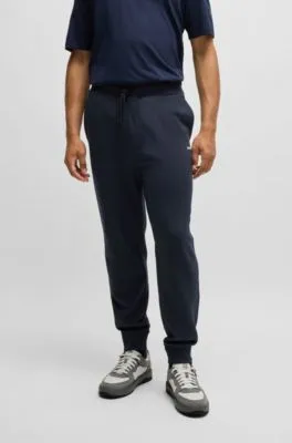 Pantalones de chándal en felpa de algodón con logo estampado