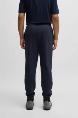 Pantalones de chándal en felpa de algodón con logo estampado