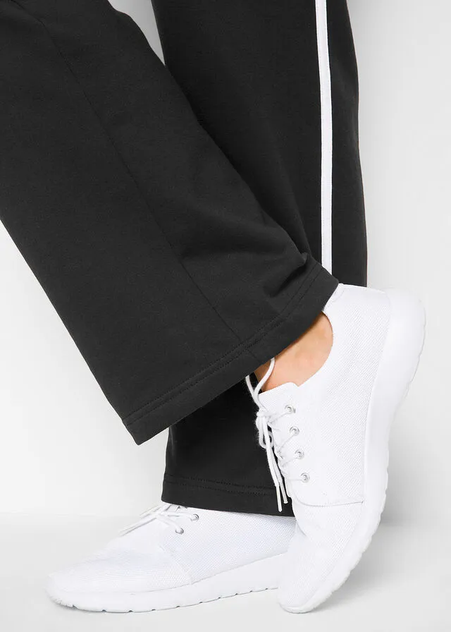 PANTALóN DE CHáNDAL DE ALGODóN DE CORTE RECTO (2 PARES) NEGRONEGRO