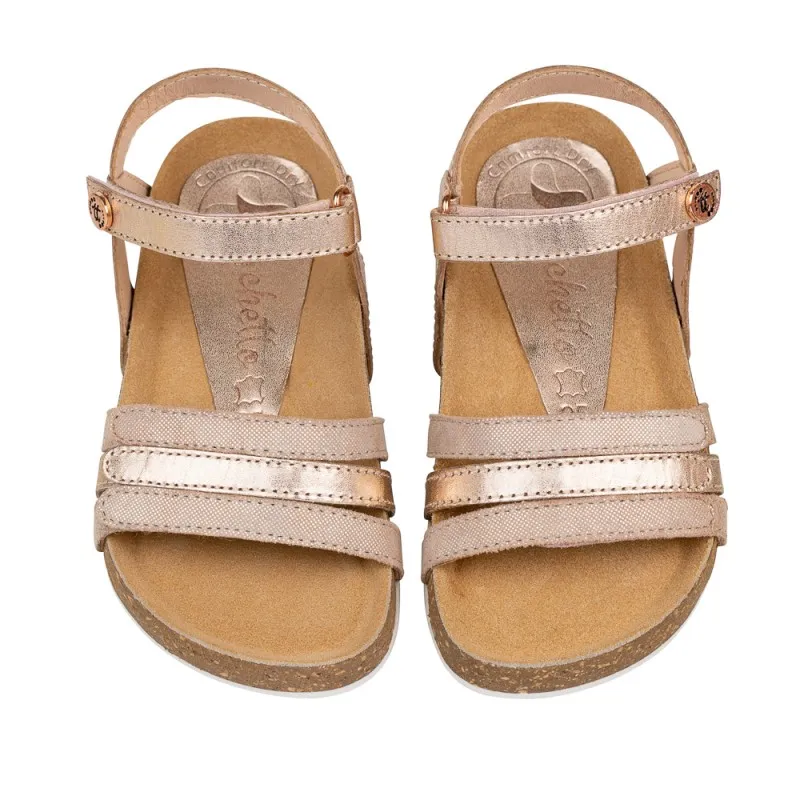 Sandalia Bios Piel  Cabra. Velcro/Tiras