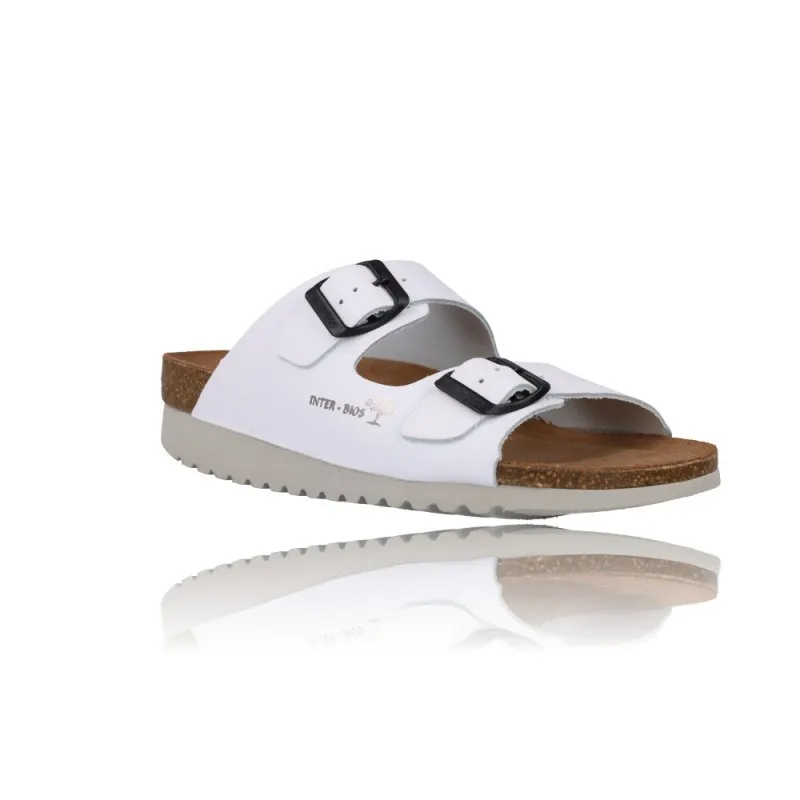 SANDALIAS BIOS CON HEBILLAS PARA MUJER DE INTERBIOS 7206MM