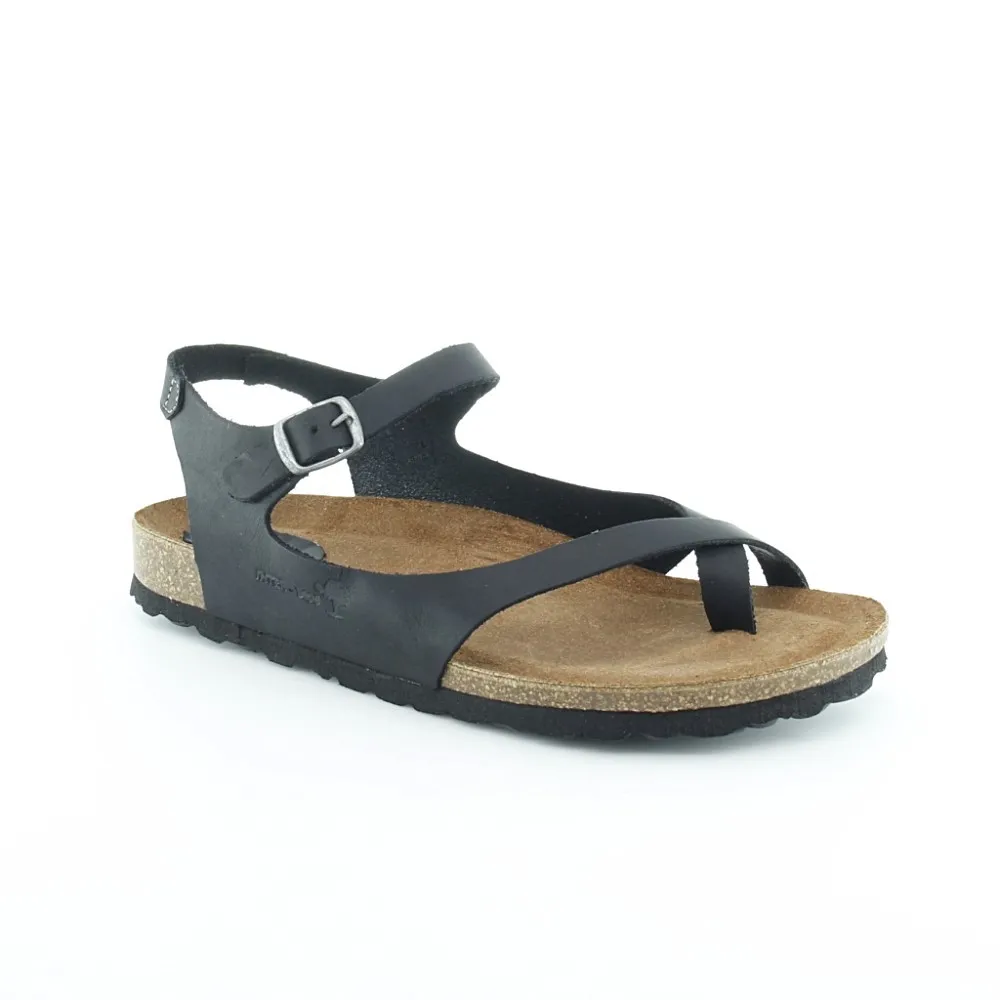 SANDALIAS INTERBIOS 7164 NEGRO.