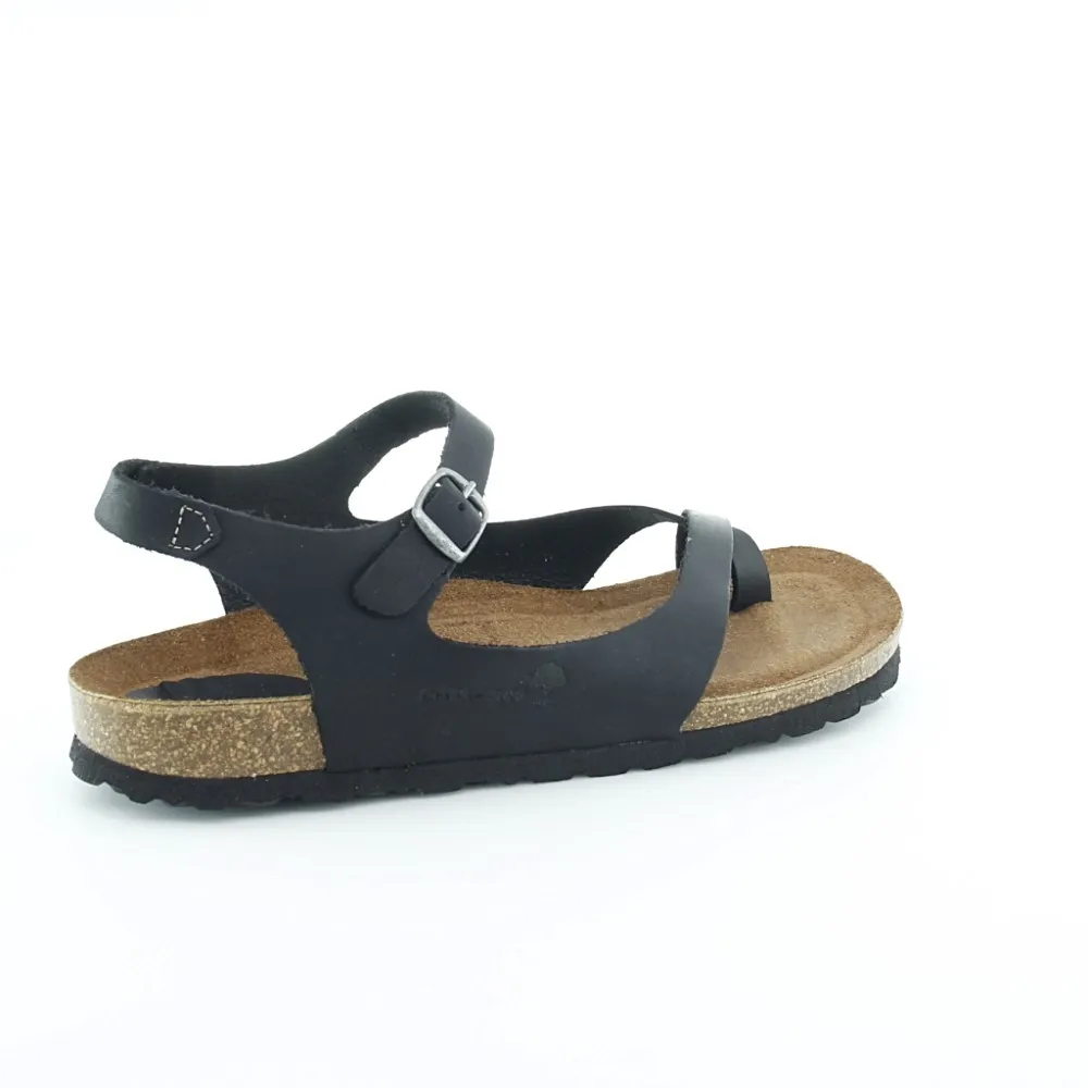 SANDALIAS INTERBIOS 7164 NEGRO.