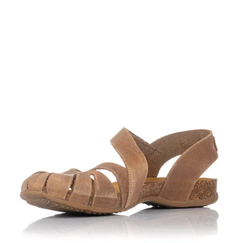 SANDALIAS PLANAS INTERBIOS 4456 MUJER BEIG