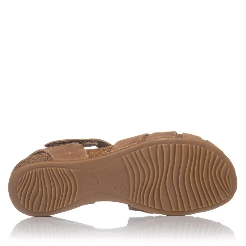 SANDALIAS PLANAS INTERBIOS 4456 MUJER BEIG