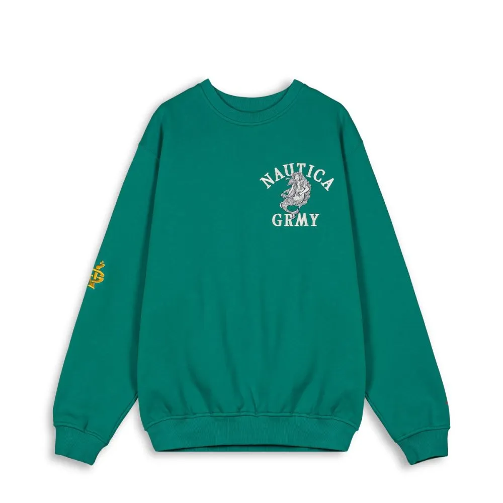 SUDADERA GRIMEY MIGHTY HARMONIST NAUTICA X GRMY  GREEN | SS24
