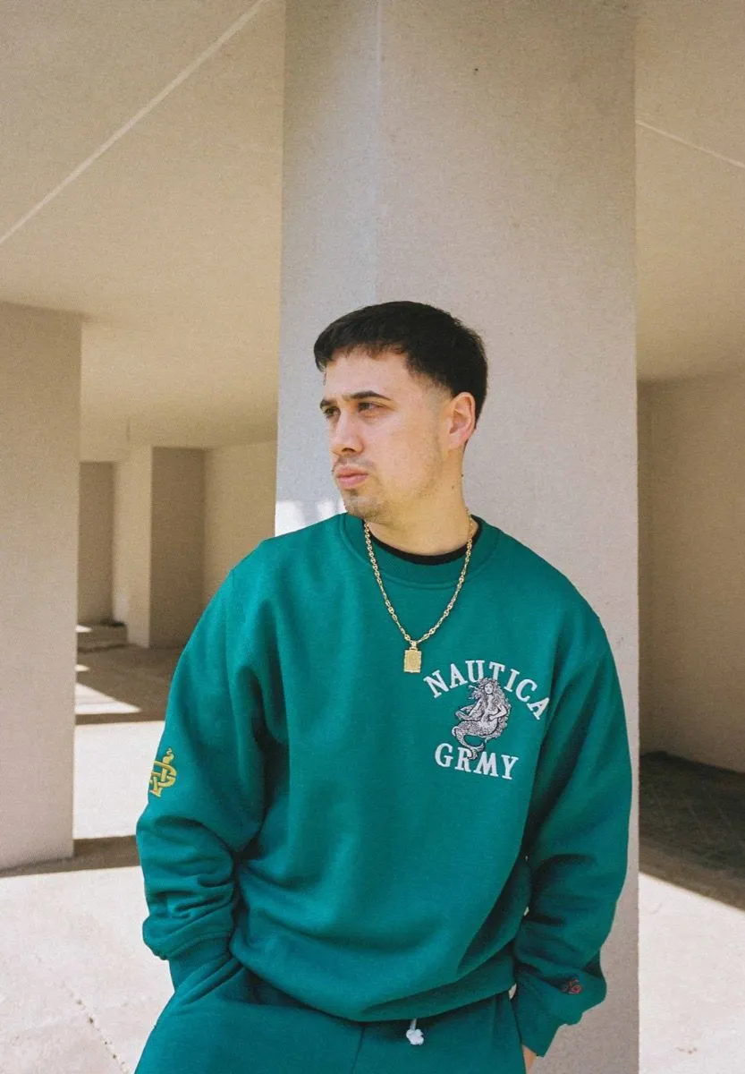 SUDADERA GRIMEY MIGHTY HARMONIST NAUTICA X GRMY  GREEN | SS24