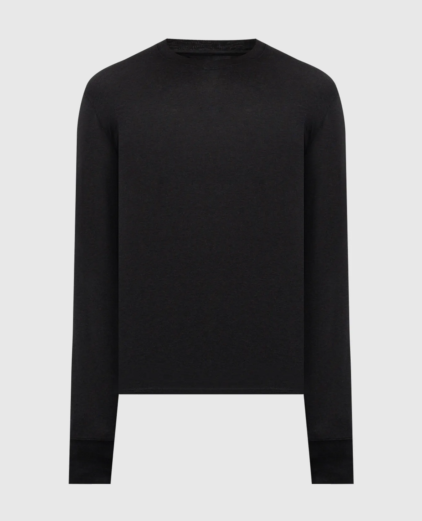 Tom Ford Black longsleeve with monogram logo embroidery