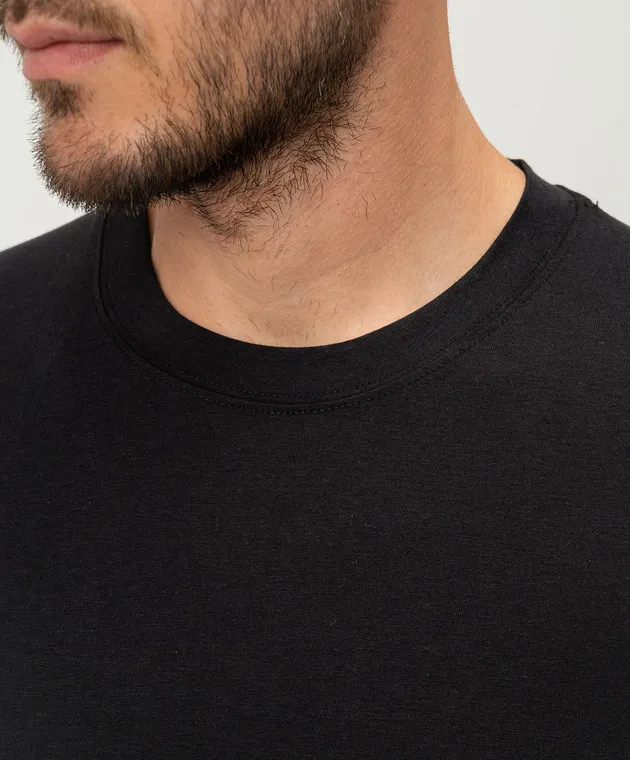 Tom Ford Black longsleeve with monogram logo embroidery