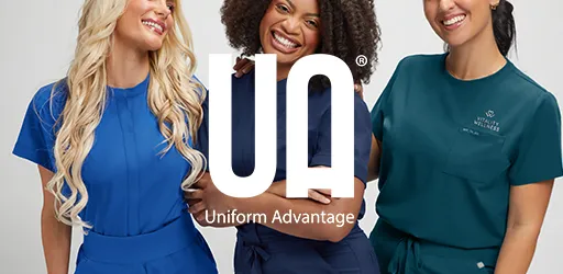UA BUTTERSOFT STRETCH WINTERTIME EGGPLANT WOMEN'S 2POCKET VNECK PRINT SCRUB TOP