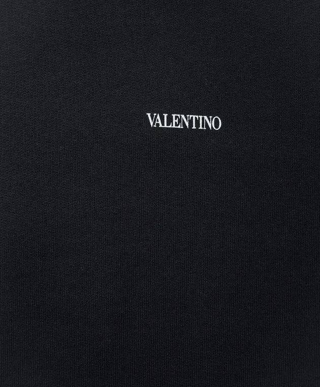 Valentino Black sweatshirt with contrasting logo print