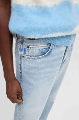 Vaqueros baggy fit de denim de algodón pesado