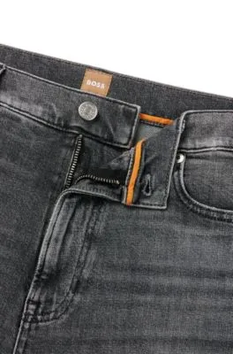 Vaqueros slim fit en denim elástico gris 