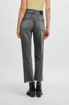 Vaqueros slim fit en denim elástico gris 