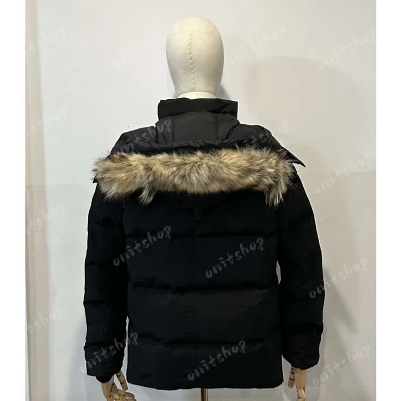 Winter Men Down Jackets Real Coyote Fur Designer Homme Puffer Windbreaker Jassen Outerwear con capucha FourRure Manteau Down Jac