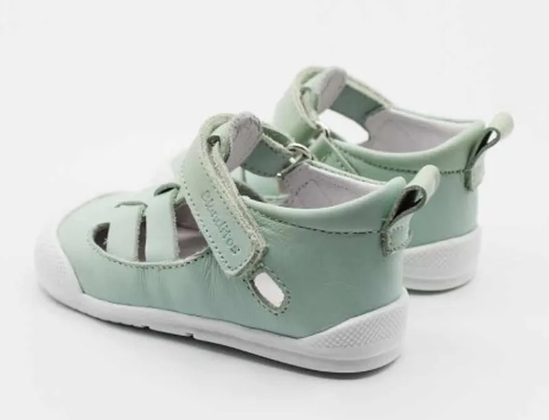Zapatos Blanditos MAR piel turquesa