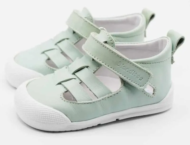 Zapatos Blanditos MAR piel turquesa