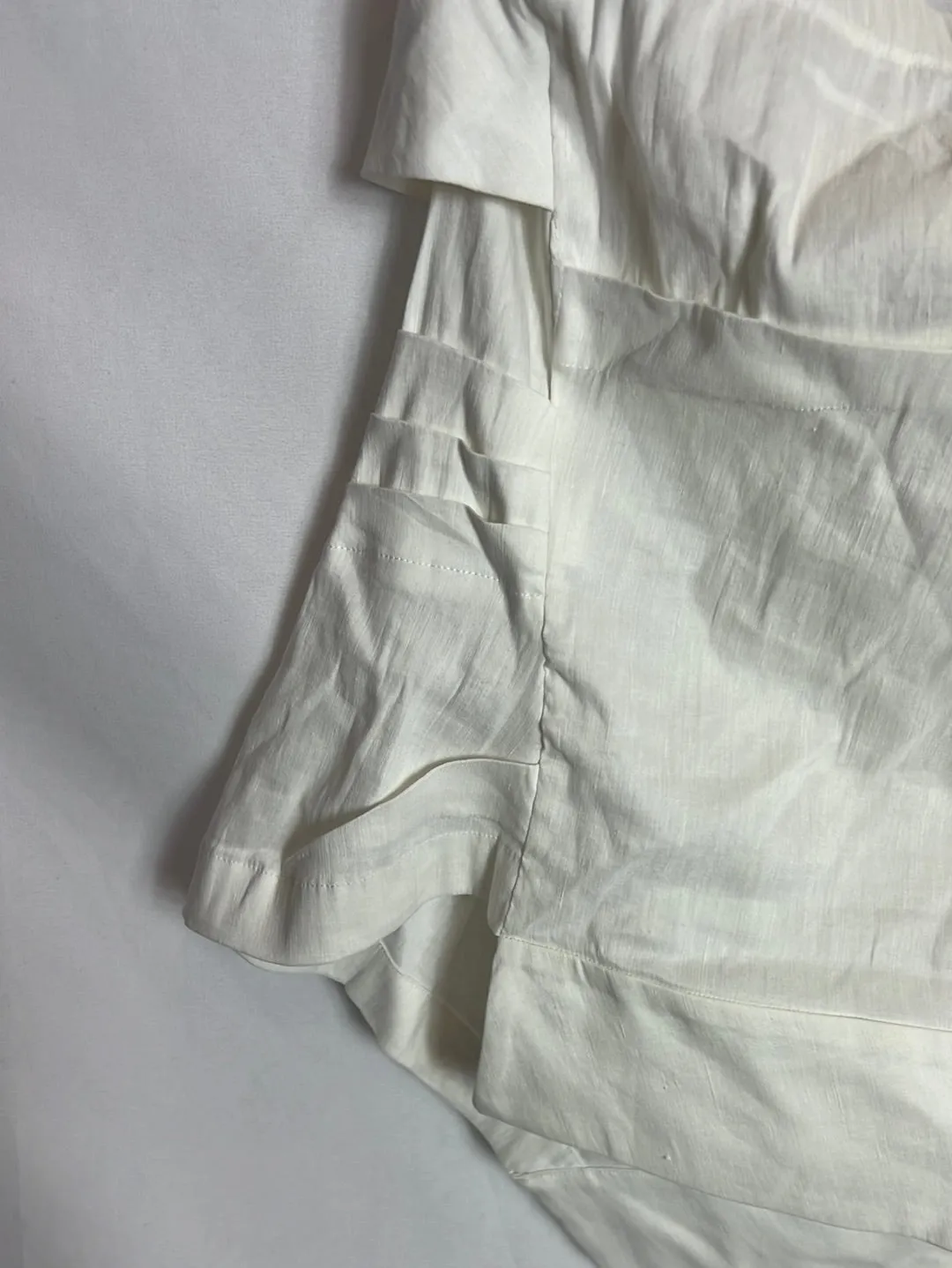 ZARA. Top asiemtrico textura. TL